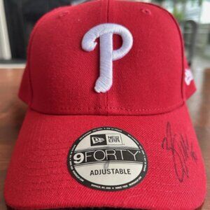 Zack Wheeler Philadelphia Phillies Signed Autographed New Era Hat MLB COA